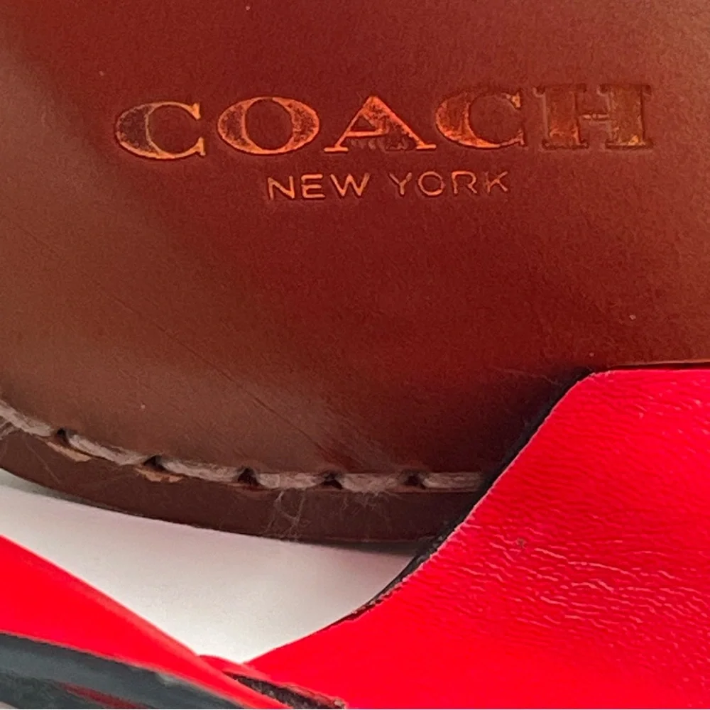 Coach vibrant red